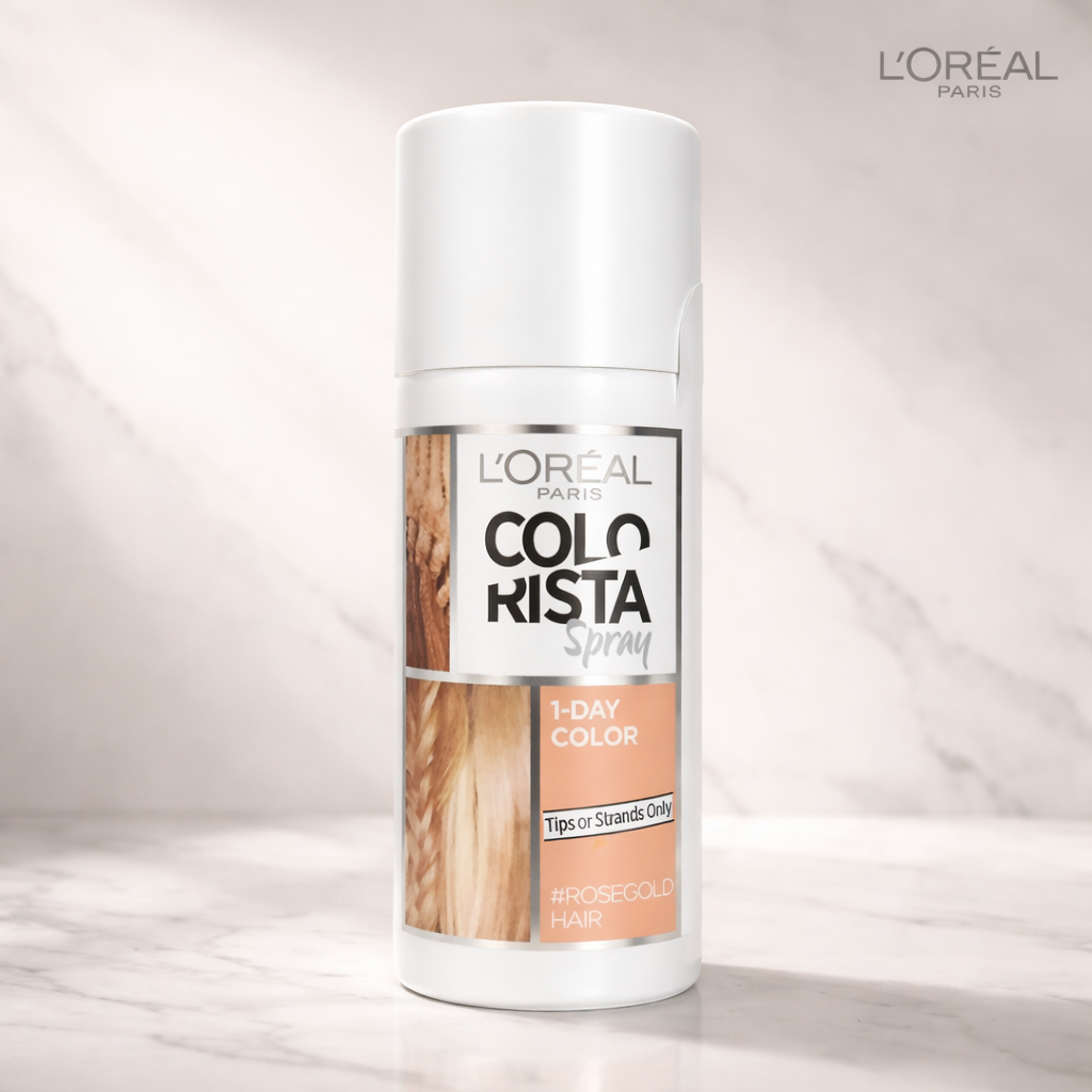 L'Oreal Colorista1 day Temporary Hair Color Spray- Rose Gold